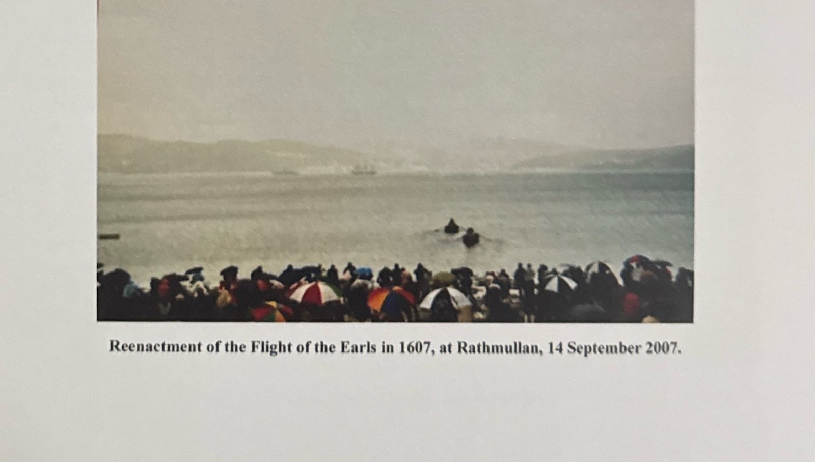 Reenactment of the Flight of the Earls at Rathmullan, 14 September 2007