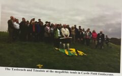 Taoiseach and Tánaiste at the megalithic tomb, Castle Field Enniscrone, 2015