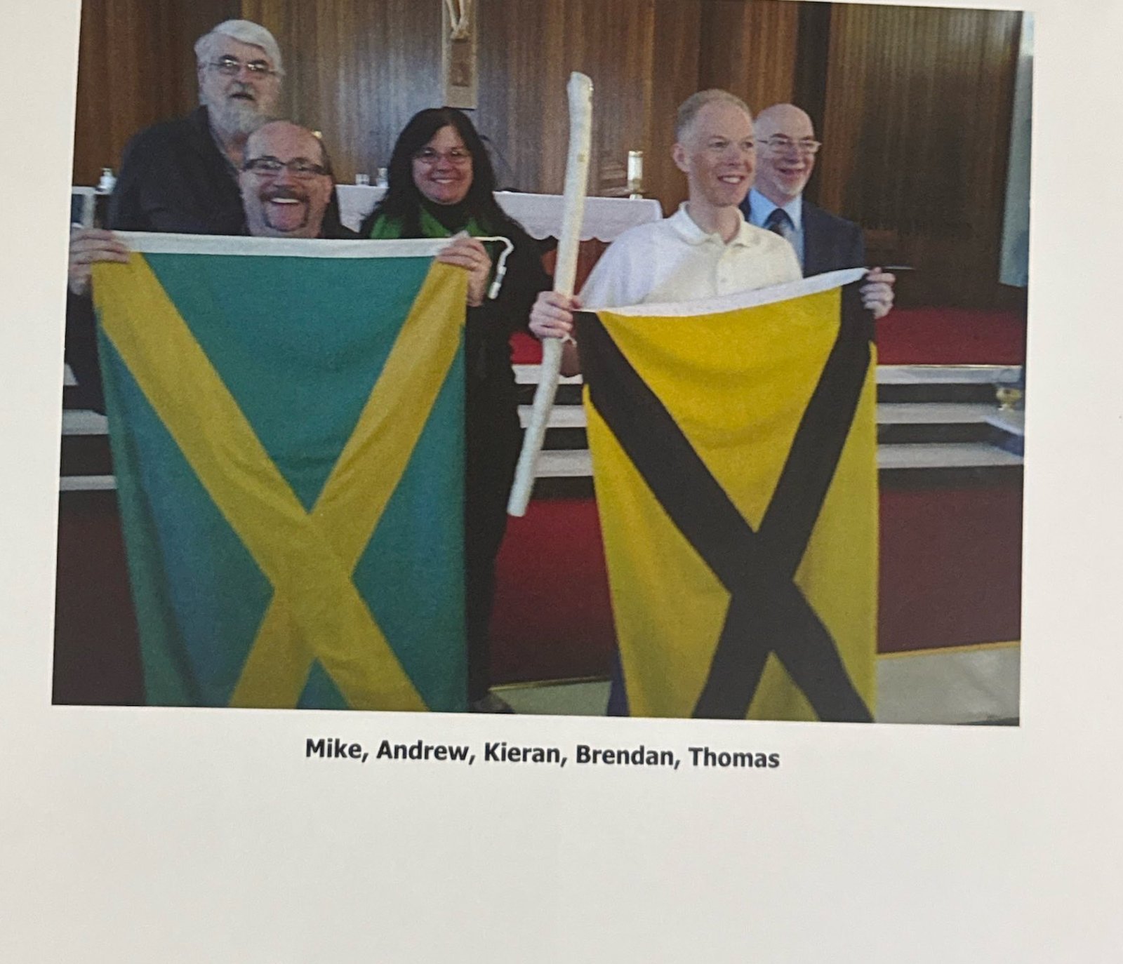 Five O'Dubhda chieftains: Mike, Andrew, Kieran, Brendan, Thomas