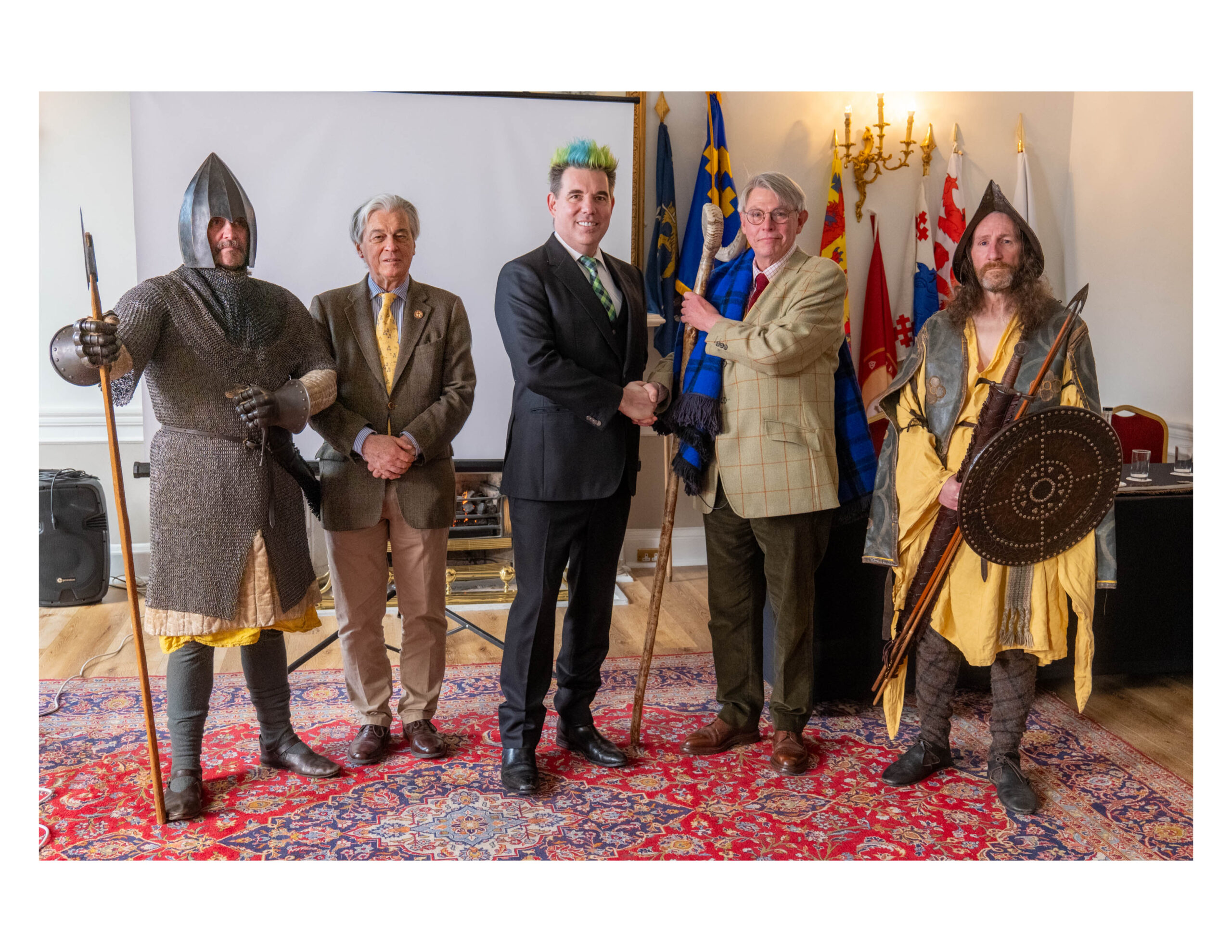 The O'Dowd Taoiseach receiving the chair at the Clans of Ireland gathering, Dublin 2026