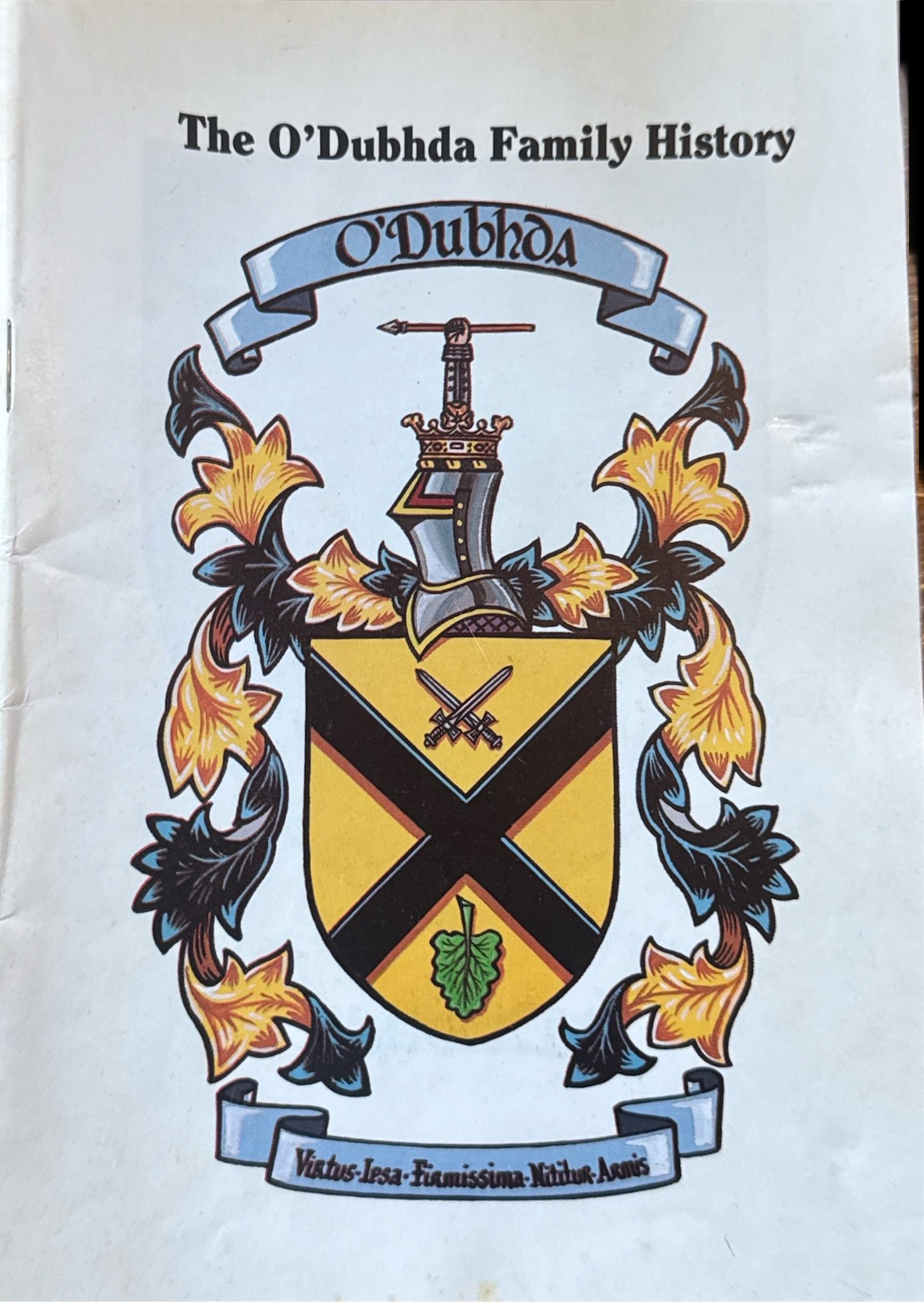 The O&rsquo;Dubhda Family History by Conor Mac Hale (1990) front cover