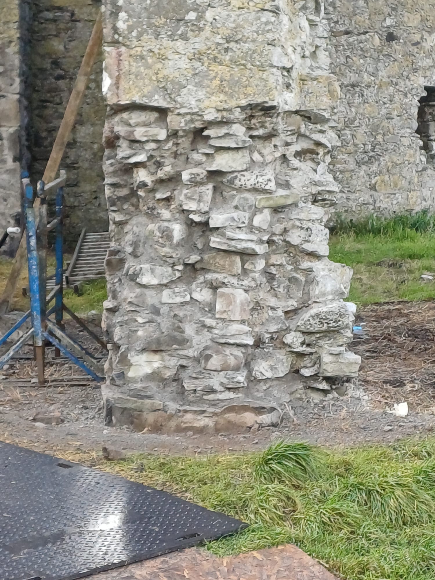 Restored stone corner detail, 31 October 2025