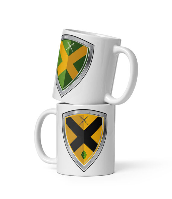 White glossy mug — Ó Dubhda Clan store
